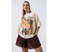 Yours Floral Beaded T-Shirt Multi