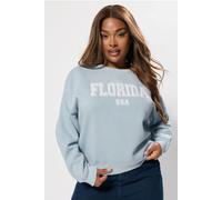 Yours 'florida' Slogan Sweatshirt In Light Blue Light Blue 22-24