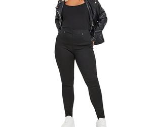 Yours For Good Curve Black Pull On Jenny Skinny Jeggings - Women's Plus Size