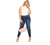 Yours for Good Curve Blue Skinny Stretch Ava Jeans - Women's - Plus Size Curve