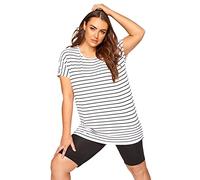 Yours for Good Curve Essential Cotton Stretch Cycling Shorts - Women's - Plus Size Curve Black