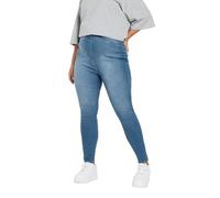 Yours for Good Curve Mid Pull On Stretch Jenny Jeggings - Women's - Plus Size Curve Blue