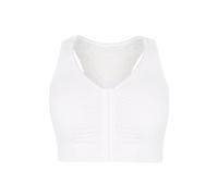 Yours Non-Wired Front Fastening Bra - Women's - Plus Size Curve White