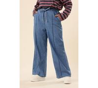 Yours Women's Front Seam Wide Leg Jeans in Blue | Size: 24 Yours Blue 24