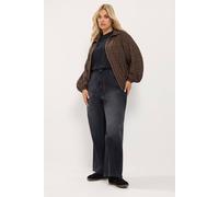Yours Women's Funnel Neck Bomber Jacket in Brown | Size: 22-24 Yours Brown 22-24