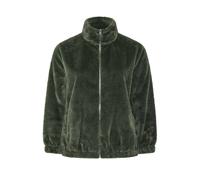 Yours Funnel Neck Fleece In Dark Green Dark Green