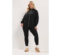 Yours Women's Funnel Neck Sweatshirt in Black | Size: 30-32 Yours Black 30-32