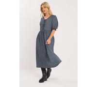 Yours Curve Gingham Bow Tie Front Midaxi Dress - Women's - Plus Size Curve Black