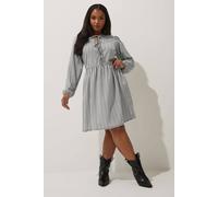Yours Limited Collection Curve & White Gingham Collared Dress - Women's - Plus Size Curve