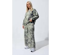 Yours Graphic Tie Dye Joggers In Grey Grey 14