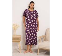Yours Women's Hedgehog Soft Touch Nightdress in Purple | Size: 22/24