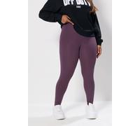 Yours High Waisted Leggings In Purple Purple 18