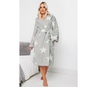 Yours Curve Star Honeycomb Dressing Gown - Women's - Plus Size Curve