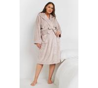 Yours Curve Hooded Dressing Gown - Women's - Plus Size Curve