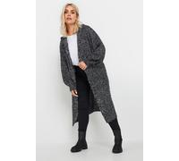 Hooded Longline Cardigan Yours Grey 30-32