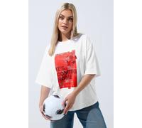 Yours Limited Collection Curve White 'It's Coming Home' England Football T-Shirt - Women's - Plus Size Curve