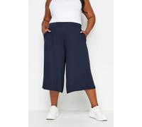 Yours Women's Jersey Culottes in Blue | Size: 16 Yours Blue 16