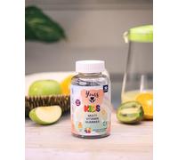 Yours Kids Multivitamin Gummies | 8 Vitamins and Folic Acid | for 4-11 Years Mix Fruite Flavour | No Added Sugar, Gelatine Free | 30 Bear Shape, Individually Wrapped Vegan Gummies