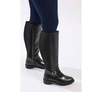 Yours Women's Knee High Boots in Black | Size: 7EEE Yours Black 7EEE