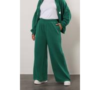 Yours 'la' Wide Leg Joggers In Green Green 20
