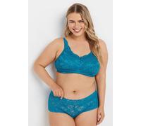 Yours Lace Detail Bra In Green Green 44F