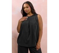 Yours Curve Lace Insert Vest Top - Women's - Plus Size Curve