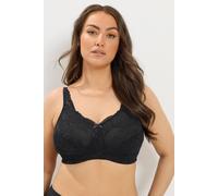 Yours Curve Lace Non-Padded Non-Wired Full Cup Bra - Women's - Plus Size Curve Black