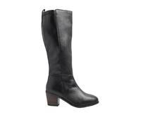 Yours - Leather Buckle Knee High Boots In Wide E Fit - Women's