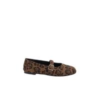 Yours - Leopard Buckle Detail Mary Jane Flats in Wide E Fit - Women's