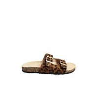 Yours - Leopard Print Moulded Footbed Sandals In Extra Wide Eee Fit - Women's