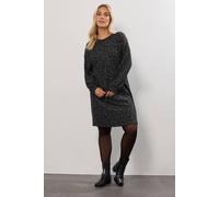 Yours Curve Leopard Soft Touch Jumper Dress - Women's - Plus Size Curve
