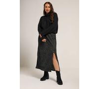 Yours Leopard Textured Tube Skirt In Dark Green Dark Green 24