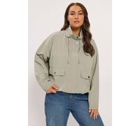 Yours Women's Lightweight Funnel Neck Jacket in Grey | Size: 34/36
