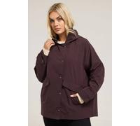 Yours Curve Red Hooded Raglan Jacket - Women's - Plus Size Curve