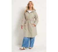 Yours Women's Lightweight Longline Parka Jacket in Natural | Size: 22-24 Yours Natural 22-24