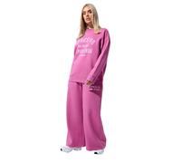 Yours Limited Collection Curve 'Après 98' Slogan Sweatshirt - Women's - Plus Size Curve Pink
