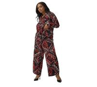 Yours Limited Collection Curve Aztec Snake Wide Leg Trousers - Women's - Plus Size Curve