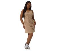 Yours Limited Collection Curve Beige Faux Suede Pinafore Dress - Women's - Plus Size Curve