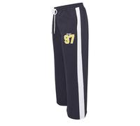 Yours Limited Collection Curve Blue '97' Varsity Wide Leg Joggers - Women's - Plus Size Curve