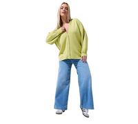 Yours Women's Balloon Sleeve Cardigan in Lime | Size: 26-28 Yours Lime 26-28