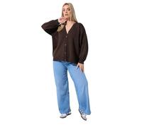 Yours Limited Collection Curve Brown Balloon Sleeve Cardigan - Women's - Plus Size Curve