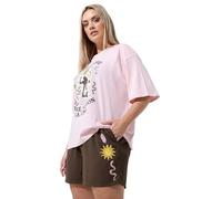 Yours Limited Collection Curve Brown Celestial Print Shorts - Women's - Plus Size Curve