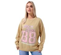 Yours Limited Collection Curve Brown 'San Diego 88' Sweatshirt - Women's - Plus Size Curve