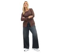 Yours Limited Collection Curve Button Front Long Sleeves Top - Women's - Plus Size Curve