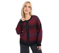 Yours Limited Collection Curve Checked Zip Through Cardigan - Women's - Plus Size Curve