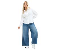 Yours Women's Cinched Seam Detail Shirt in White | Size: 18
