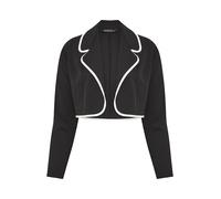 Yours Limited Collection Curve Contrast Trim Blazer - Women's - Plus Size Curve Black