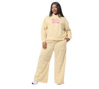 Yours Limited Collection Curve Ditsy Floral Straight Leg Joggers - Women's - Plus Size Curve