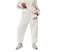 Yours Limited Collection Curve Floral Graphic Cuffed Joggers - Women's - Plus Size Curve Cream