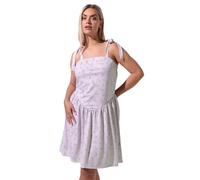 Yours Limited Collection Curve Floral Square Neck Mini Dress - Women's - Plus Size Curve Purple